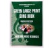 Green Large Print Song Book Music Edition Lower Key Supplement