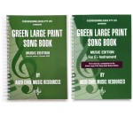 Green Large Print Song Book Music Edition Second Edition and Music Edition for Eb Instrument